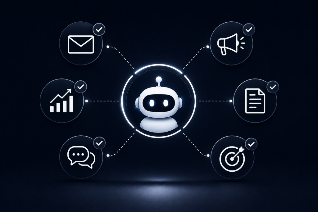 AI tasks to automate in digital marketing checklist"